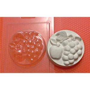 Czech Beads Exclusive Moule 1pc Apple Vigne Fruits En Plastique Fabrication De Savon De Cire Chocolat Gypse Fromage Cookies Géla 6