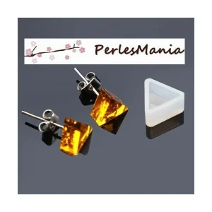 Perlesmania PAX 5 MOULE EN SILICONE Pendentif TRIANGLE 9mm Utilisation FIMO RESINE S1186541 6