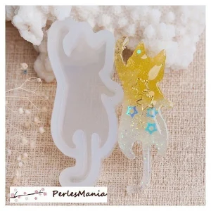 Perlesmania 1 Pendentif MOULE EN SILICONE CHAT 50mm POUR CREATIONS FIMO RESINE S1187820 6