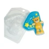 Czech Beads Exclusive Moule 1pc Ours En Peluche Numéro 4 D’Anniversaire D’Enfants De Bébé Célébration En Plastique De Savon La F 7