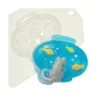 Czech Beads Exclusive Moule 1pc Chat Et De L’Aquarium De Poissons De Compagnie Animaux En Plastique De Savon La Fabrication Du C 5