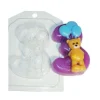 Czech Beads Exclusive Moule 1pc Ours En Peluche Numéro 3 D’Anniversaire D’Enfants De Bébé Célébration En Plastique De Savon La F 5