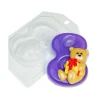 Czech Beads Exclusive Moule 1pc Ours En Peluche Numéro 8 D’Anniversaire D’Enfants De Bébé Célébration En Plastique De Savon La F 7