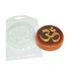 Czech Beads Exclusive Moule 1pc Ohm Symbole Cercle Indien Mandala Yoga De L’Esprit En Plastique De Savon La Fabrication Du Choco 5