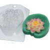 Czech Beads Exclusive 1pc Fleur De Lotus Feuille De Plastique De Savon La Fabrication Du Chocolat De Gypse Moule De Qualit 5