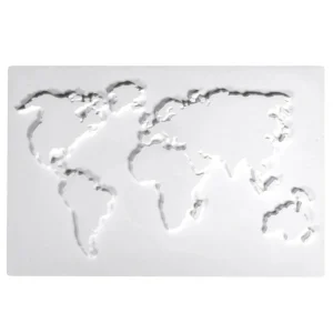 Rayher Moule Déco Pour Béton Créatif Moule Pour Béton Créatif – Carte Du Monde – 32 X 22 X 1,2 Cm – 1 Pce 15