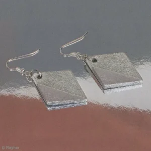 Rayher Kit Moulage Moule à Bijoux Losange Pour Béton, Pendentif En Caoutchouc Flexible, 3,9 Cm, Remplissage 7 Mm 10