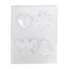 Graine Créative Kit Moulage Moule Thermoformé 4 Motifs Noël, étoile, Diamant, Ange Et Sapin De Noël Moderne, Hauteur Des Modèles 14