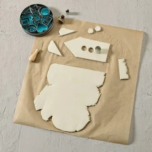 Efco Kit Moulage Pâte à Modeler Effet Terre Cuite Blanche 1 Kg, Séchant à L’air, Keramiplast 12