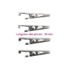 Artif Kit Moulage Lot De 4 Pinces Crocodiles En Métal Couleur Platine, Longueur 3,9 Cm 16