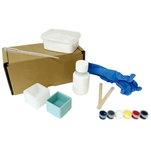 Plâtre De Moulage Kit Jesmonite – Pot Carré – AC100 Micro – 1 Pce 10
