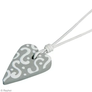 Rayher Kit Moulage Moule à Bijoux Coeur Pour Béton Ou Résine, Pendentif En Caoutchouc Flexible, 3,9 Cm, Remplissage 7 M 10