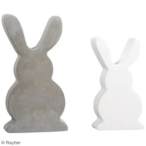Rayher Moule Déco Pour Béton Créatif Moule Pour Béton Créatif – Lapins – 2 Pcs 10