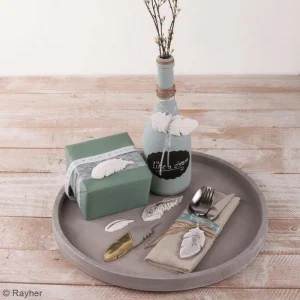 Rayher Plaque Avec Moules Multi-usages – Plume – 6 Formes 9