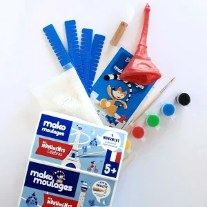 Mako Creations Moulage Enfant Coffret Moulage En Plâtre – Ma Tour Eiffel – Mako Moulages – 1 Moule 9