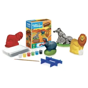 Mako Creations Moulage Enfant Coffret Moulages En Plâtre – Destination Savane – 3 Moules 6