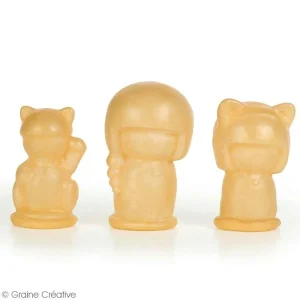 Graine Créative Moule Latex Pour Moulages – Poupées Kokeshi – 6 à 8 Cm – 3 Pcs 8