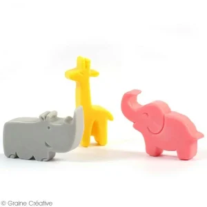 Graine Créative Moule Savon Moule à Savons Fantaisie – Animaux De La Savane – 3 Pcs 6