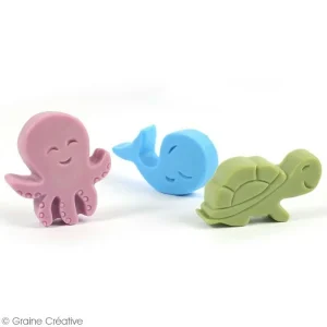 Graine Créative Moule Savon Moule à Savons Fantaisie – Animaux De La Mer – 3 Pcs 6
