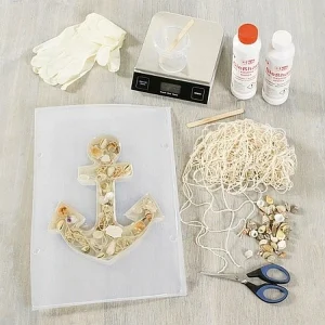 Artif Kit Moulage Moule à Couler Ancre De Bateau, 25 Cm X 19,5 Cm, Résine, Cire, Savon, Béton, Maritime 9