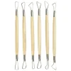 Artif Kit Moulage Lot De 6 Mirettes En Bois Et Acier, 20 Cm, Modelage, Argile 11