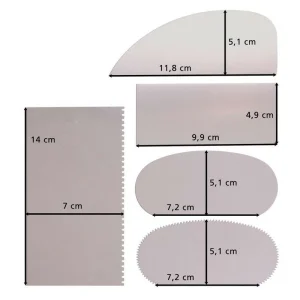 Artif Kit Moulage Lot De 5 Spatules En Métal, 7,2 à 14 Cm, Argile, Pâte, Sculpture Sur Terre 7