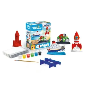 Mako Creations Moulage Enfant Coffret Moulage En Plâtre – Véhicules – 3 Pcs 6