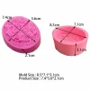 Czech Beads Exclusive 1 Pc Rose Fleurs Ovale 3D Silicone Savon Moule Argile Gypse Moule Uv Résine Cire Bougie Chocolat Gât 7
