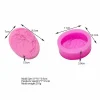 Czech Beads Exclusive 1pc Ange W Fleurs Noël 3D Silicone Savon Moule Argile Gypse Moule Uv Résine Cire Bougie Chocolat Gât 5