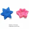 Czech Beads Exclusive 1pc Flocon De Neige Noël 3D Silicone Savon Moule Argile Gypse Moule Uv Résine Cire Bougie Chocolat G 5