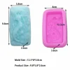 Czech Beads Exclusive 1 Pc Sirène Fille W Coquillage 3D Silicone Savon Moule Argile Gypse Moule Uv Résine Cire Bougie Choc 5