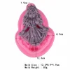 Czech Beads Exclusive 1pc Petite Princesse Fille 3D Silicone Savon Moule Argile Gypse Moule Uv Résine Cire Bougie Chocolat 5