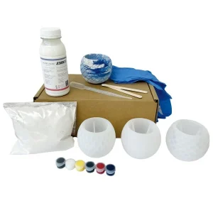 Plâtre De Moulage Kit Jesmonite – Bougeoir Boule – AC100 Mini – 1 Pce 10