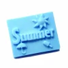 Czech Beads Exclusive 1pc été Soleil 3D Silicone Savon Moule Argile Gypse Moule Uv Résine Cire Bougie Chocolat Gâteau Fond 7