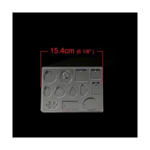 Perlesmania S110108033 PAX 1 Grand Moule En SILICONE 12 Formes Géométrique 7