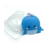 Czech Beads Exclusive Moule 1pc Dessins Kawaii Bébé Animaux Poisson Baleine En Plastique De Savon La Fabrication Du Chocolat De 7