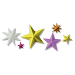 Czech Beads Exclusive Moule FIMO De Silicone De Moulage Par Extrusion – Étoiles, D’Argile De L’Artisanat, De L’Argile Des Arrang 9