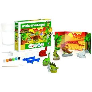 Mako Creations Moulage Enfant Coffret Moulages En Plâtre – Le Monde Des Dinosaures – Mako Moulages – 6 Moules 7
