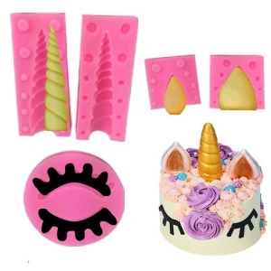 Czech Beads Exclusive Moule Corne De Licorne Cheval Magique, 3D En Silicone De Chocolat Savon Gâteau, Fondant Gâteau, L’Argile D 13