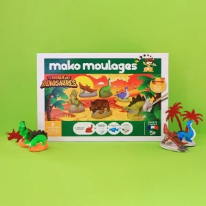 Mako Creations Moulage Enfant Coffret Moulages En Plâtre – Le Monde Des Dinosaures – Mako Moulages – 6 Moules 9