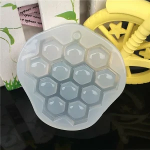 Czech Beads Exclusive Moule En Nid D’Abeille à Miel Pendentif, 3D En Silicone De Chocolat Savon Gâteau, Fondant Gâteau, L’Argile 9