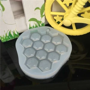 Czech Beads Exclusive Moule En Nid D’Abeille à Miel Pendentif, 3D En Silicone De Chocolat Savon Gâteau, Fondant Gâteau, L’Argile 11