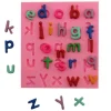 Czech Beads Exclusive Moule Alphabet De Bande Dessinée Petite Lettre Kid Anniversaire, 3D En Silicone De Chocolat Savon Gâteau, 13