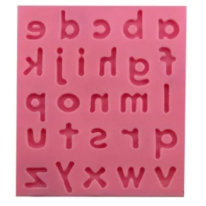 Czech Beads Exclusive Moule Alphabet De Bande Dessinée Petite Lettre Kid Anniversaire, 3D En Silicone De Chocolat Savon Gâteau, 10