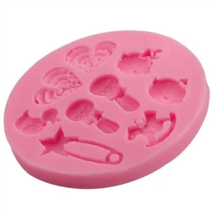 Czech Beads Exclusive Moule Bébé Jumeaux Jouet De Bricolage, 3D En Silicone De Chocolat Savon Gâteau, Fondant Gâteau, L’Argile D 13