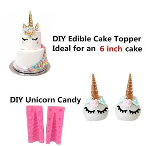 Czech Beads Exclusive Moule Licorne Yeux De Cheval Magique, 3D En Silicone De Chocolat Savon Gâteau, Fondant Gâteau, L’Argile De 15