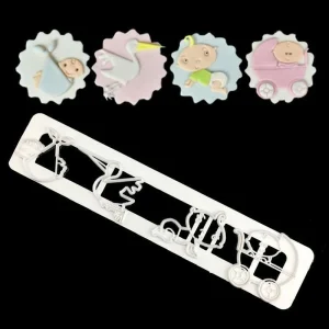 Czech Beads Exclusive Moule Douche De Bébé Nouveau-né Mélange, 3D En Plastique De Chocolat Savon Gâteau, Fondant L’Argile De La 9