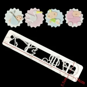 Czech Beads Exclusive Moule Douche De Bébé Nouveau-né Mélange, 3D En Plastique De Chocolat Savon Gâteau, Fondant L’Argile De La 15
