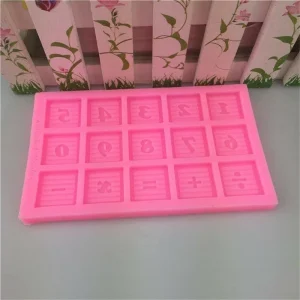 Czech Beads Exclusive Moule Bois Nombre Alphabet Anniversaire Personnalisé, Le Conseil Scolaire De 3D En Silicone De Chocolat Sa 11