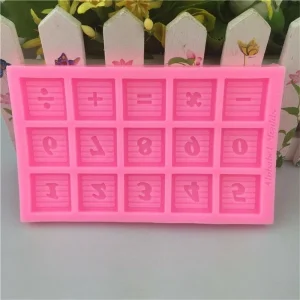 Czech Beads Exclusive Moule Bois Nombre Alphabet Anniversaire Personnalisé, Le Conseil Scolaire De 3D En Silicone De Chocolat Sa 15